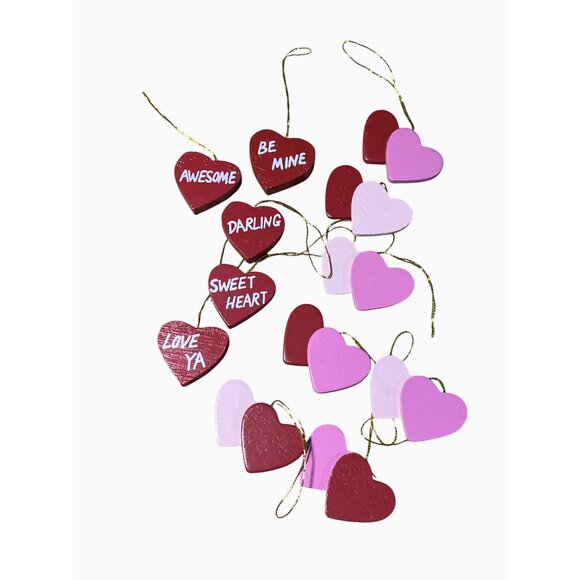 Valentines Day Tree with Figurines & Heart Ornaments Set - Picture 3 of 14